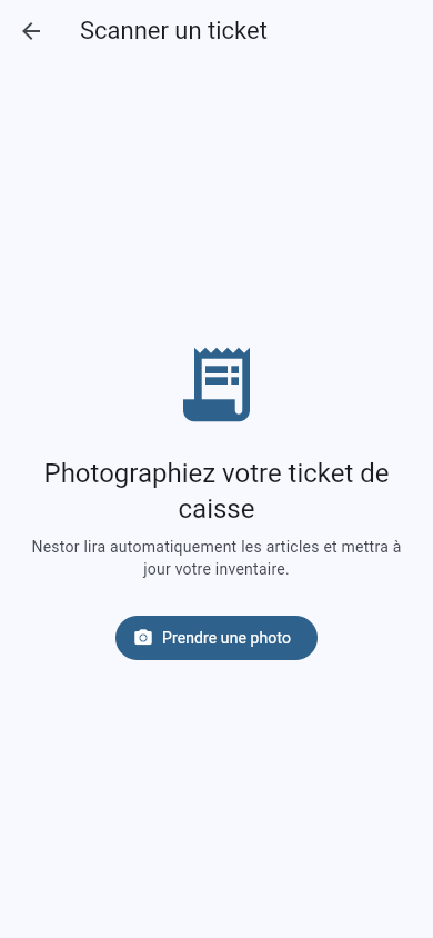 Scan ticket de caisse
